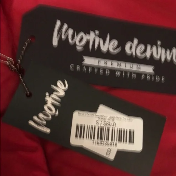 N🚫T FOR SALE “MENS MOTIVE DENIM SWEATER” SIZE: SMALL - Picture 5 of 6